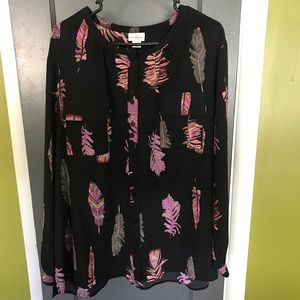Feather Design Blouse